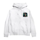 子猫カーニバルの子猫ハザード Zip Hoodie