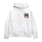 かずのこの水墨画カニ Zip Hoodie