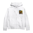 Flower Delightのひまわりの花束 Zip Hoodie