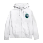 EseCAMPのキャンプ熊シリーズ Zip Hoodie