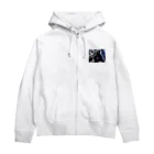 mamori_shopの北方守護★黒き霊亀 玄武 Zip Hoodie