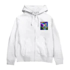 かるるんショップのアヤメと虹と妖精と Zip Hoodie