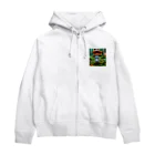 Kaz_Alter777のキュートなキノコ Zip Hoodie