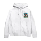 マシャのｐちゃんの冒険 Zip Hoodie