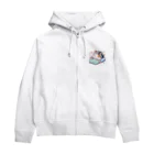 りのショップのゆるかわネコグッズ Zip Hoodie