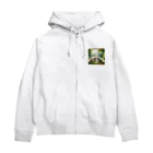 亀蘭タマムシの木漏れ日・すやすや Zip Hoodie