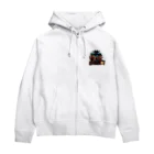 Mamechan2021の戦いの後のコーヒータイム Zip Hoodie