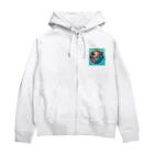 ノアSHOPの波乗り好きにピッタリな可愛いサーフィンロゴ♪ Zip Hoodie