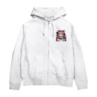 yos-1292583のねこニコばん Zip Hoodie