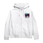 Alatreonのドロップインク Zip Hoodie