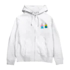 Lily bird（リリーバード）のカラフルハンドベル Zip Hoodie