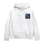 No Horse No Lifeのドット絵歌うウマノスケ君 Zip Hoodie