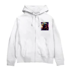 ねむねこのお店のサングラス鷲 Zip Hoodie