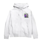 レトロのナスビー Zip Hoodie