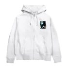 sasatasoの月とインク瓶 Zip Hoodie