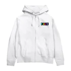 Ushi-Haruのレトロカラフル　GIRL Zip Hoodie