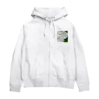 m.petite 8/1～creema store 二子玉川ライズの白紫陽花から落ちる雫 Zip Hoodie