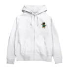 minickのダイエット中のクマ。 Zip Hoodie