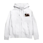 MOJI-YAのイグアナ Zip Hoodie