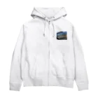 NATSUKO-SHOPの飛行機の窓から Zip Hoodie