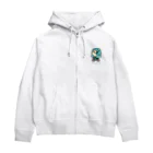 カワイーソー🀄️緑一色しか勝たん  麻雀グッズのアマビエさん Zip Hoodie