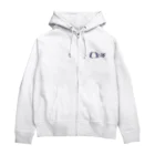 ORIF OFFICIAL GOODS STOREのORIF 紺ロゴ(バックプリント有) Zip Hoodie