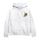 ゆきしばらいのひょっこりここちゃん Zip Hoodie