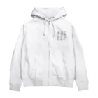 愛と善意の400mlの炎色反応豚 Zip Hoodie