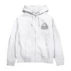 y.y.ferretsのアマビエ様風　ギンビエさま（モノクロ） Zip Hoodie