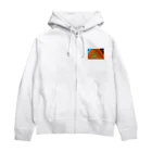 白井　快士の太陽と月とでかい山 Zip Hoodie