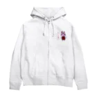 もんたろーエッグの機嫌のワルいうさぎ Zip Hoodie