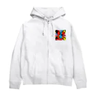 Si-baの矢印棒 Zip Hoodie