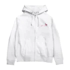 mojitoiro（もじといろ）のフラミンゴ  Flamingo Zip Hoodie