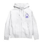 baku-1990のいか(ブルー) Zip Hoodie