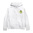 ゆるインコのセキセイインコ　スパングル Zip Hoodie