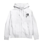 とにかく文字だけでデザインするお店の酒がすべて/黒文字 Zip Hoodie