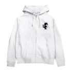 嶌星堂の飛び出し坊や猫 Zip Hoodie