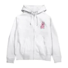 優山の生意気なうさぎ(絵柄大) Zip Hoodie