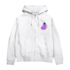 優山のピカピカなナスくん Zip Hoodie