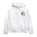 アキクサインコとウロコインコのれいんこーと【背景色無し】 Zip Hoodie