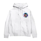 夕暮れざくろの湖上2 Zip Hoodie