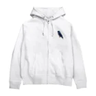 MoiShopのムキムキ☆サザナミインコ　横向き Zip Hoodie