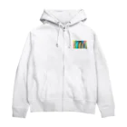 SAKURA スタイルの虹色　フェンダー  Zip Hoodie