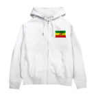 DRIPPEDのRASTAFARI LION FLAG-エチオピア帝国の国旗- Tシャツ ジップパーカー