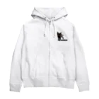 Moto@猫とバイクのVideologの幸運のゴロー猫 Zip Hoodie