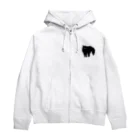 マイマイタケの怒ってます（黒猫） Zip Hoodie