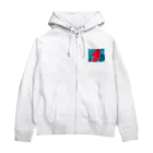 高橋わたがしのわたがしデザイン（青・赤） Zip Hoodie