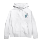 まめるりはことりの振りむきセキセイインコちゃん【まめるりはことり】 Zip Hoodie