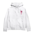 PostPet Official Shopのえっへんモモ Zip Hoodie