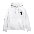 猫とやっし～ぃのアレコレの黒猫の大漁ニッポン Zip Hoodie